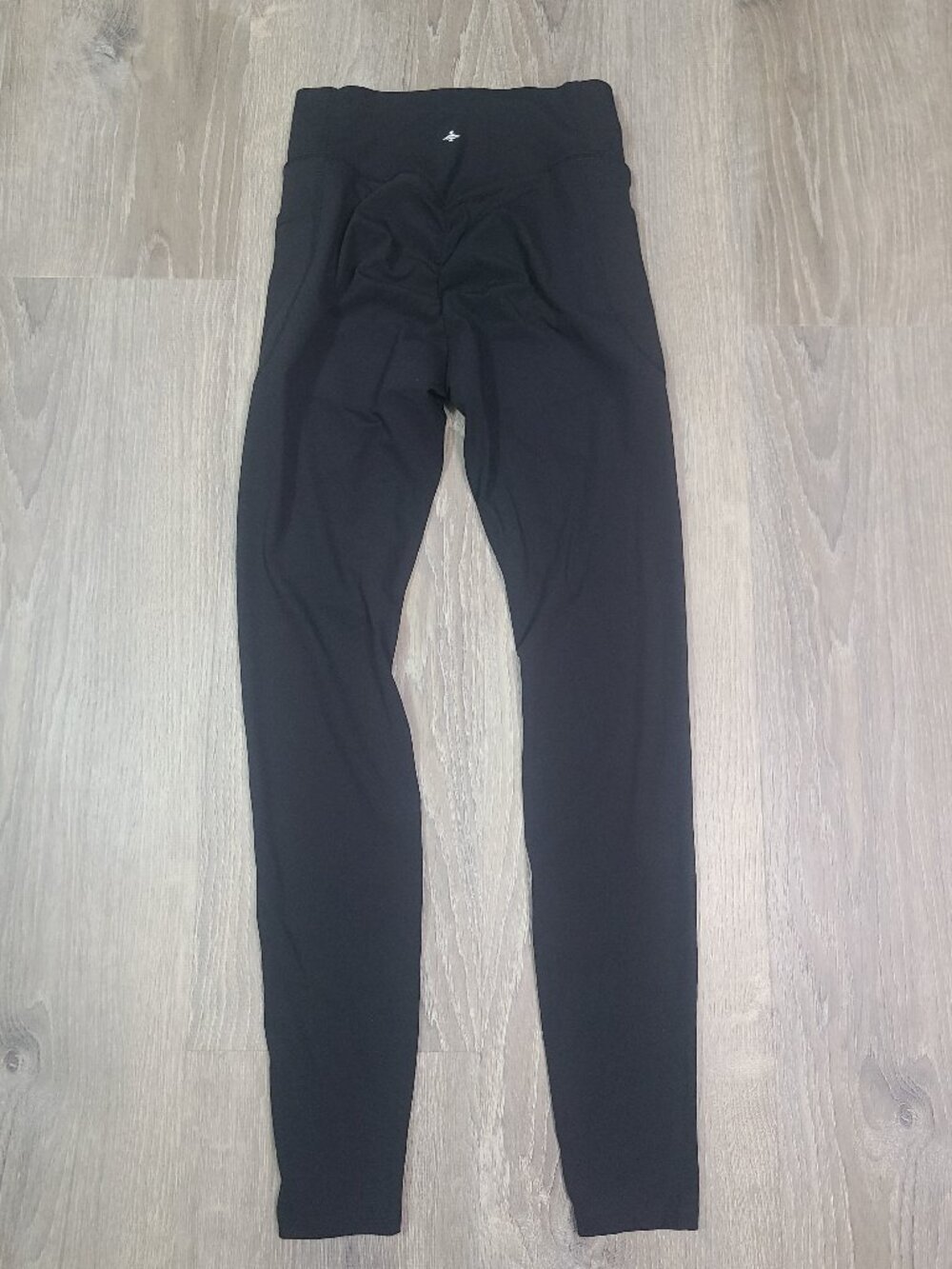 Halara Black Patitoff Crossover High Waisted Full Length Pocket Leggings Size S